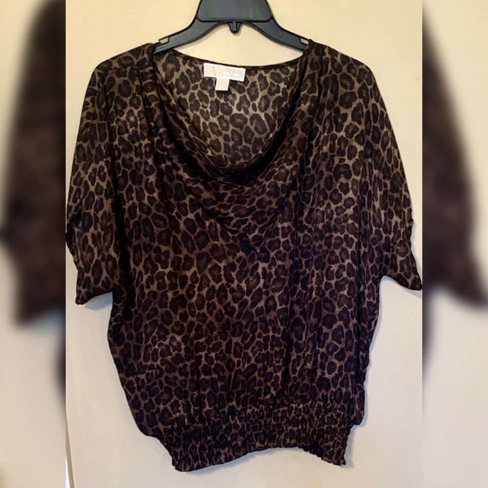 MICHAEL Michael Kors Animal Print Top, M